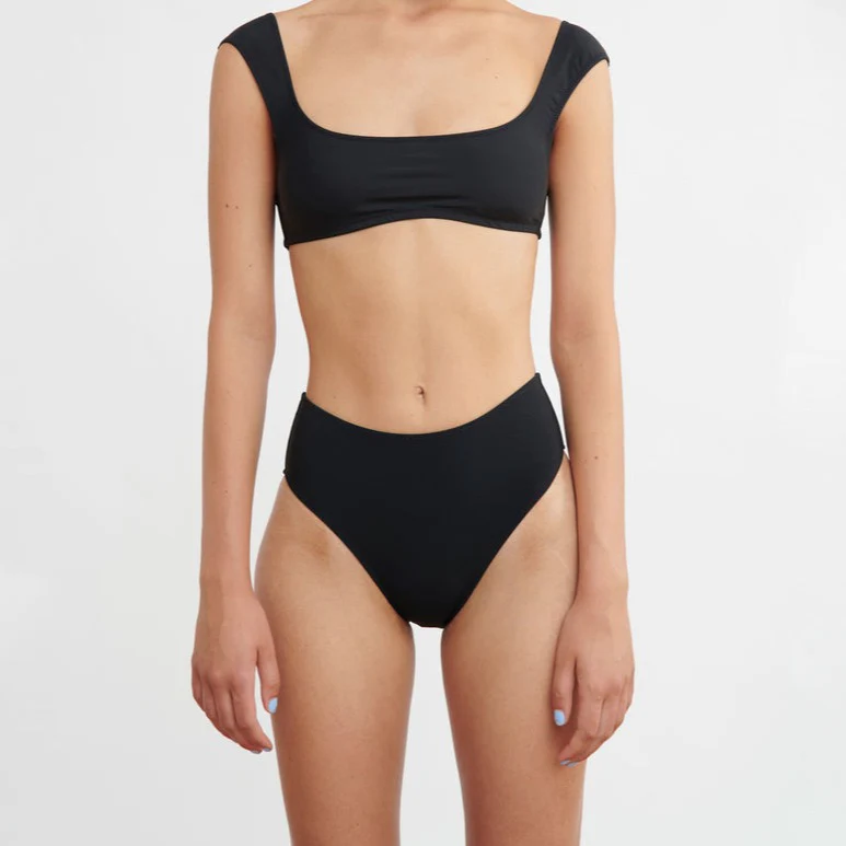 Araks: Ulla Solid Bikini Bottom - Black - Image 4