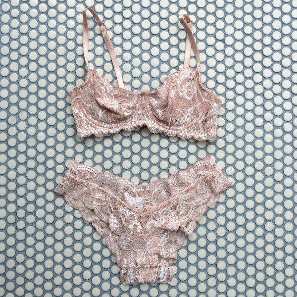 Clo: Fortuna Lace Demi Underwire Bra - Rosa Cuarzo - Image 5
