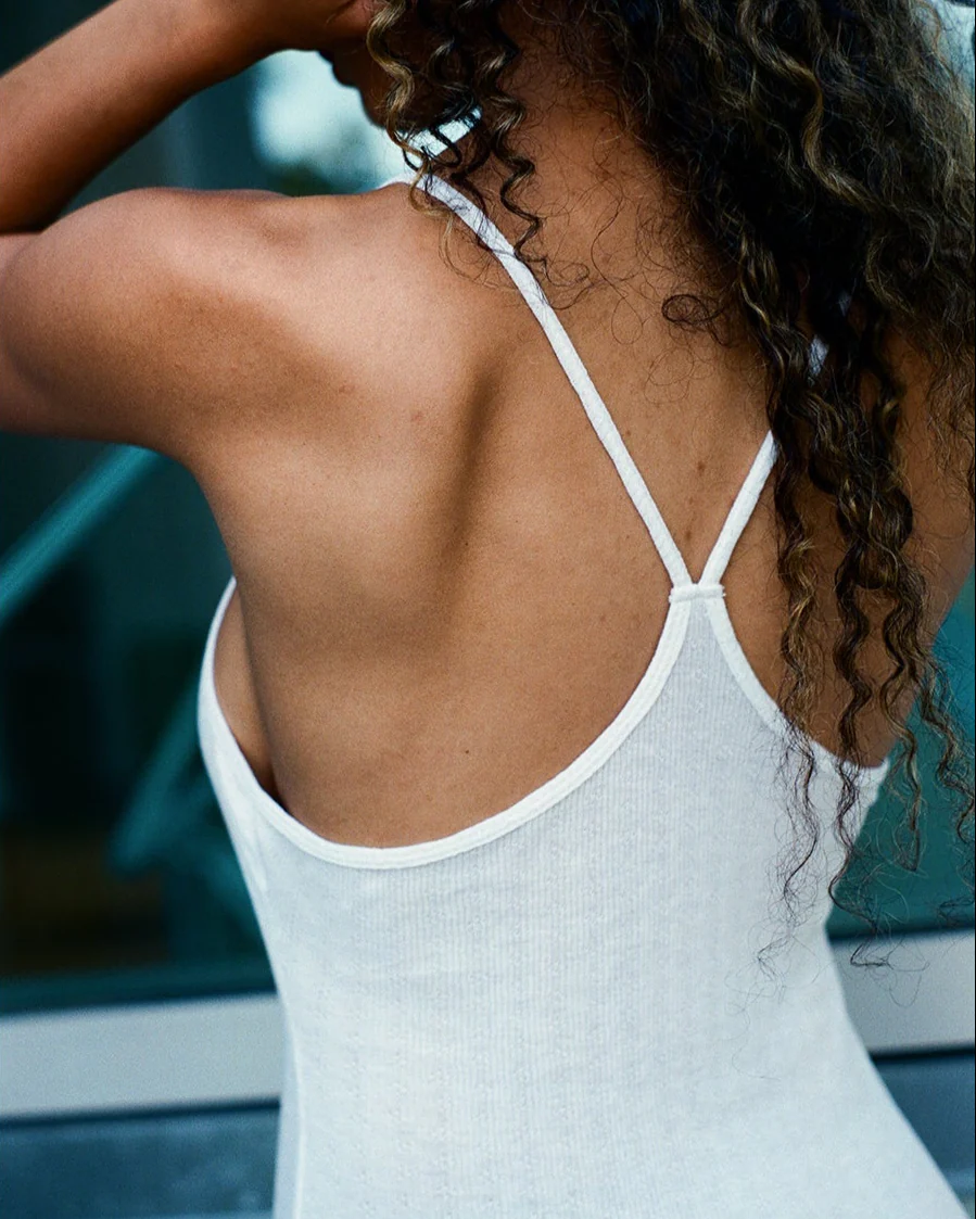 Gil Rodriguez: Pointelle Micro Mini Dress - White - Image 3