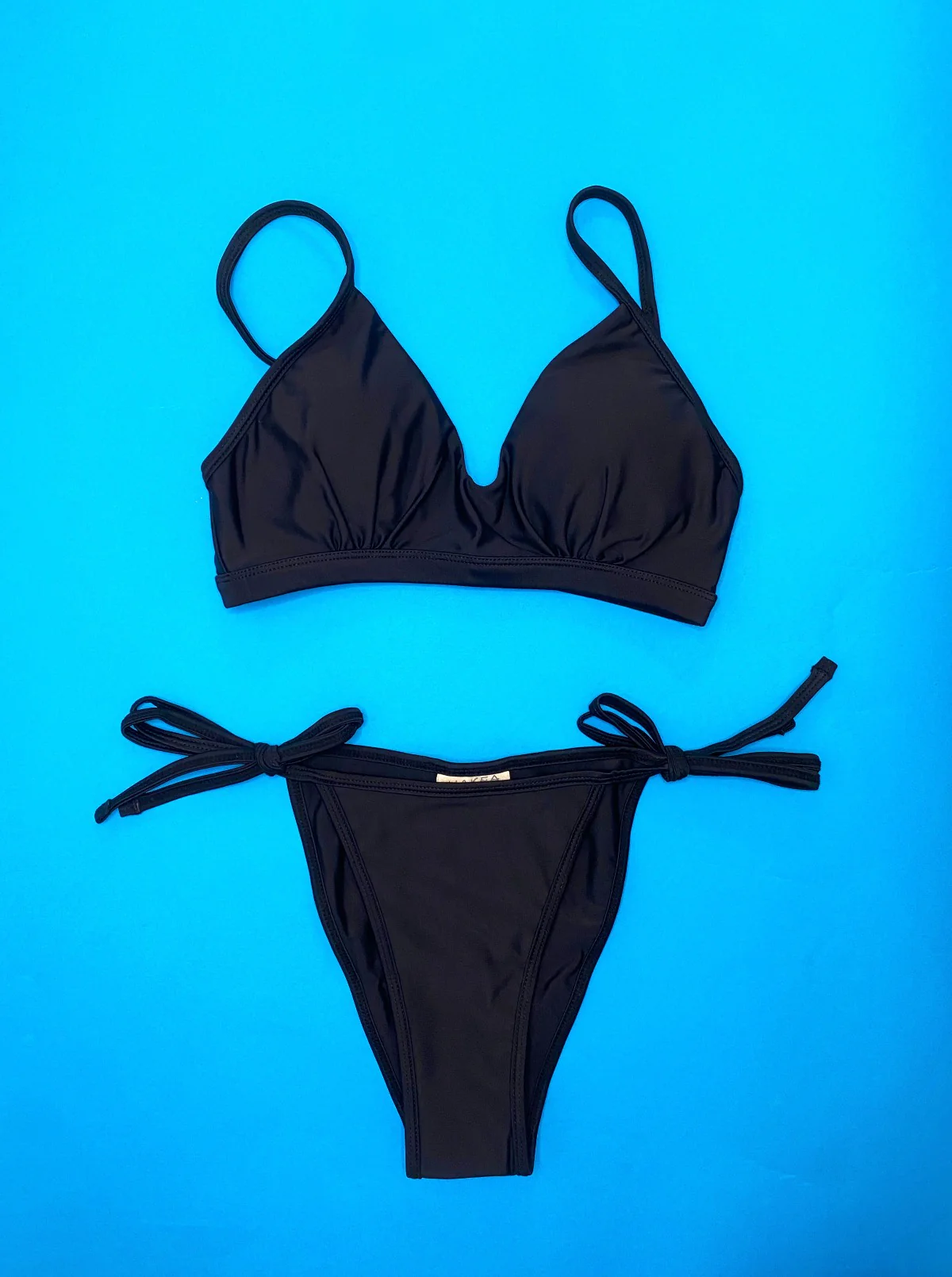 Hakea: Beam Tie Bikini Bottom - Black - Image 4