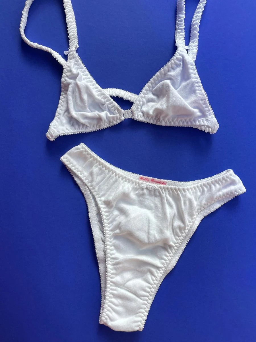 Hello Beautiful: French Cut Panty - White - Image 3