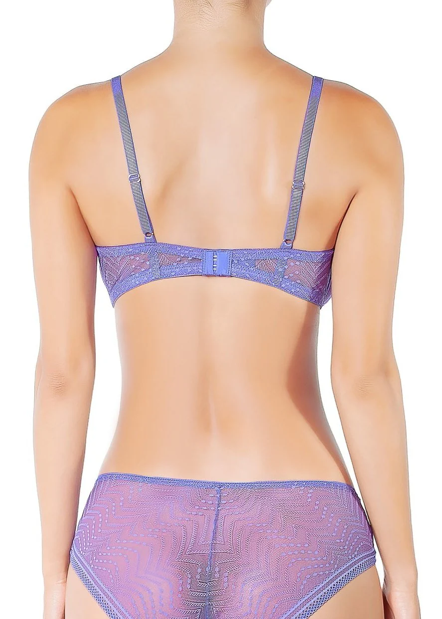 Huit: Eclatante Underwire Bra - Violet - Image 5