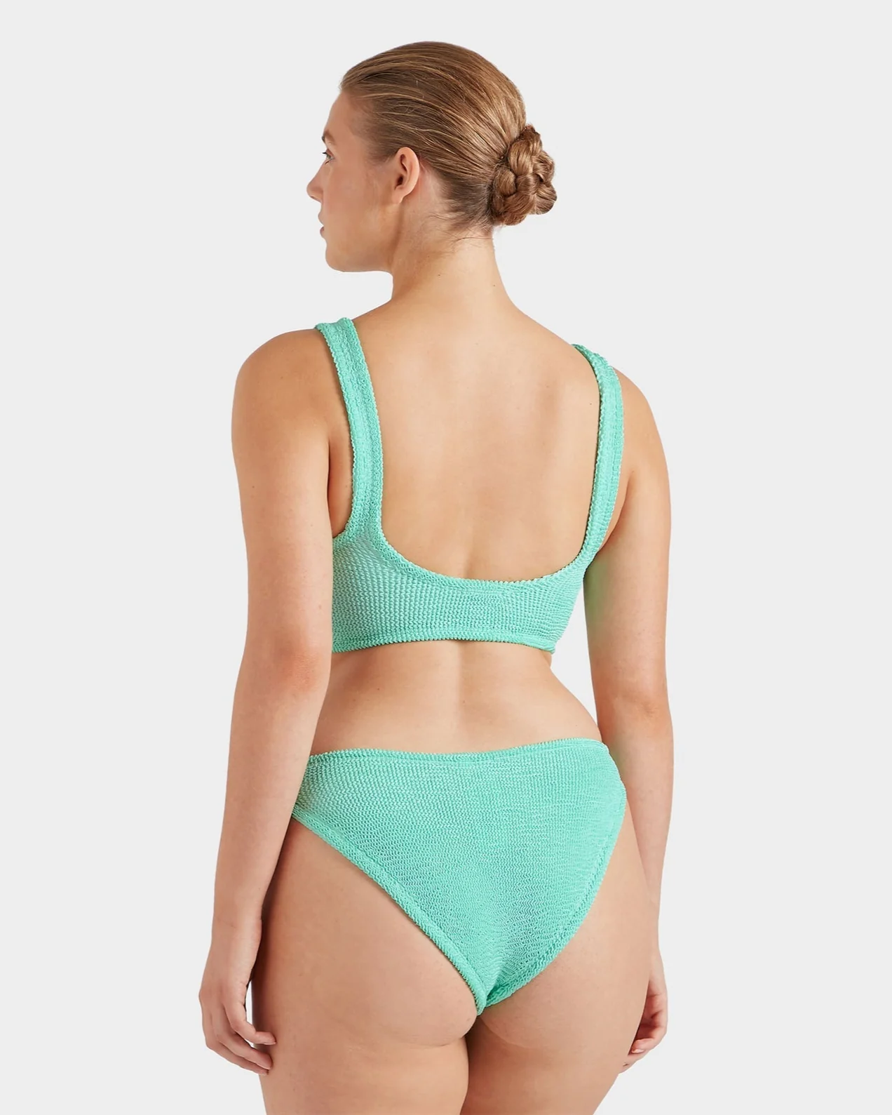 Hunza G: Julia Pearl Ring Bikini Set - Metallic Mint - Image 3
