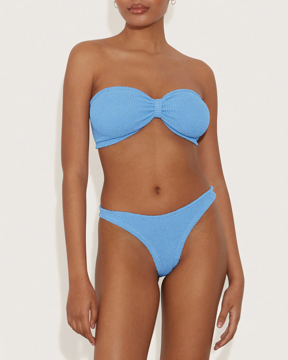Hunza G: Tina Strapless Bikini Set - Cornflower - Image 5