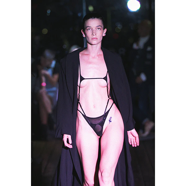 Marika Vera: 80's Moore Ouvert Cage Bodysuit - Black - Image 5