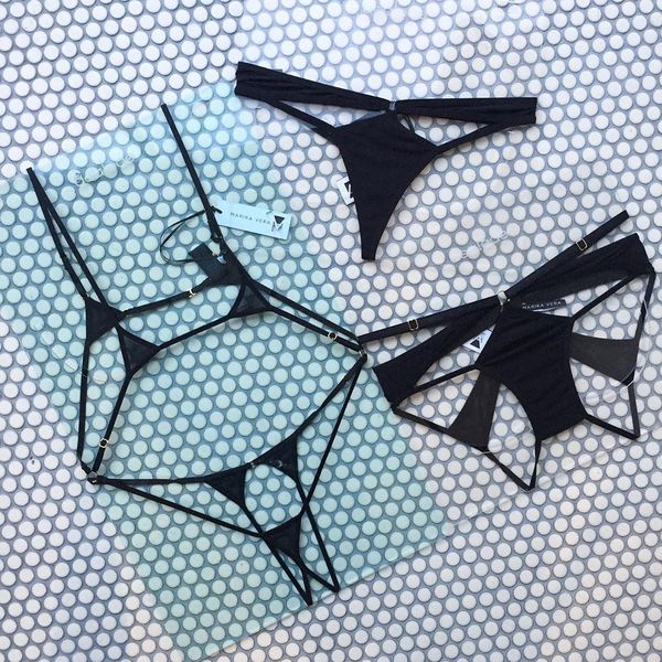 Marika Vera: Ruby Cutout Thong - Black - Image 5