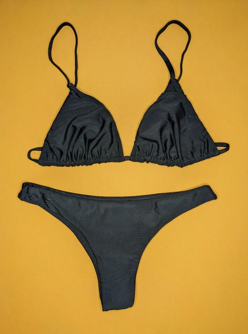 Mikoh: Papara Minimal Bikini Bottom - Black - Image 4