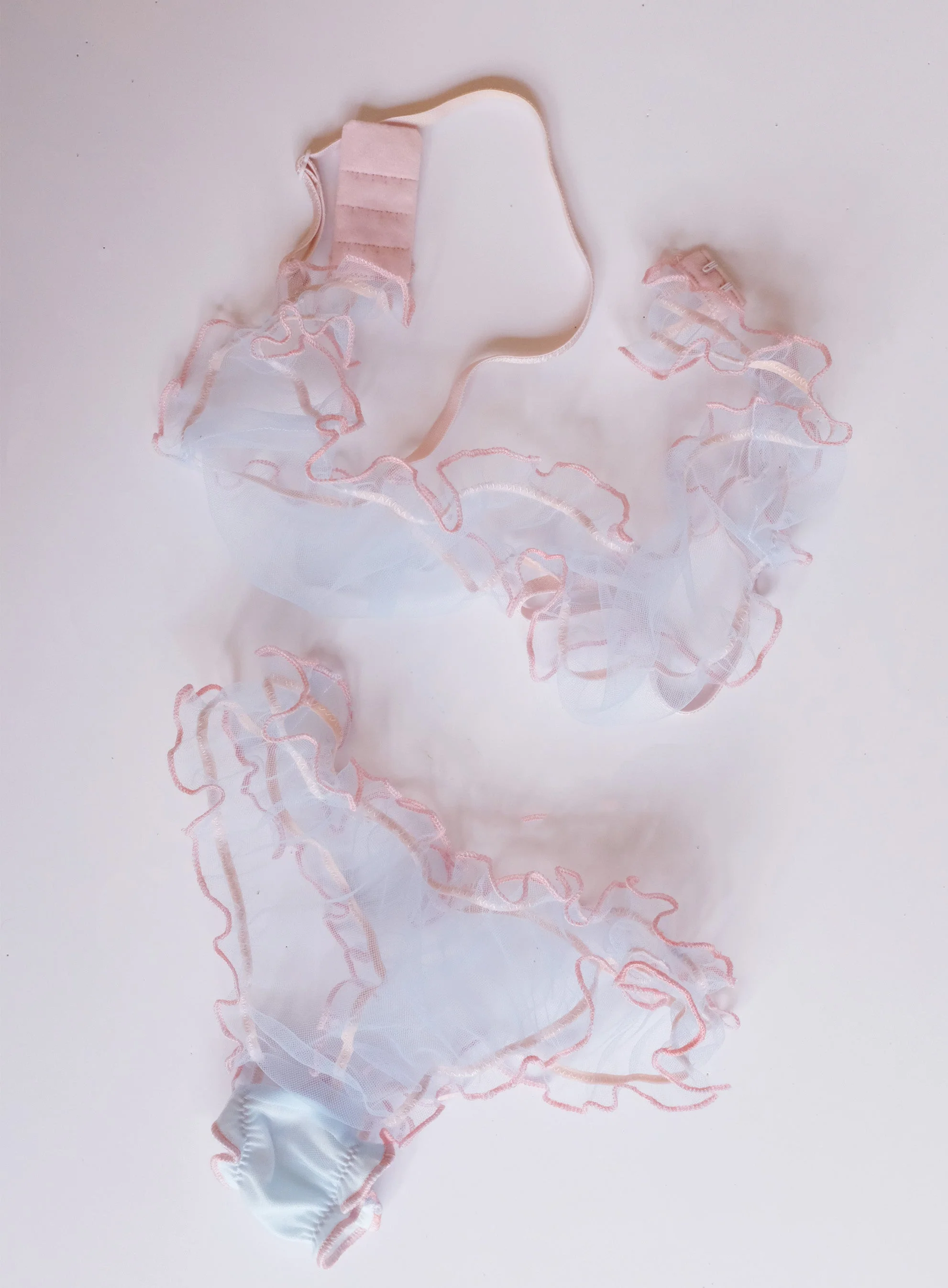 Miss Crofton: She's A Peach Mesh Bralette - M, Last One! - Image 3