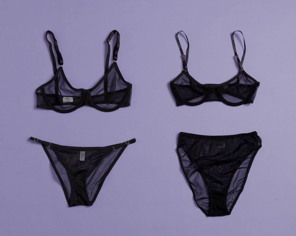 Only Hearts: Whisper High Cut Brief - Black - Image 4