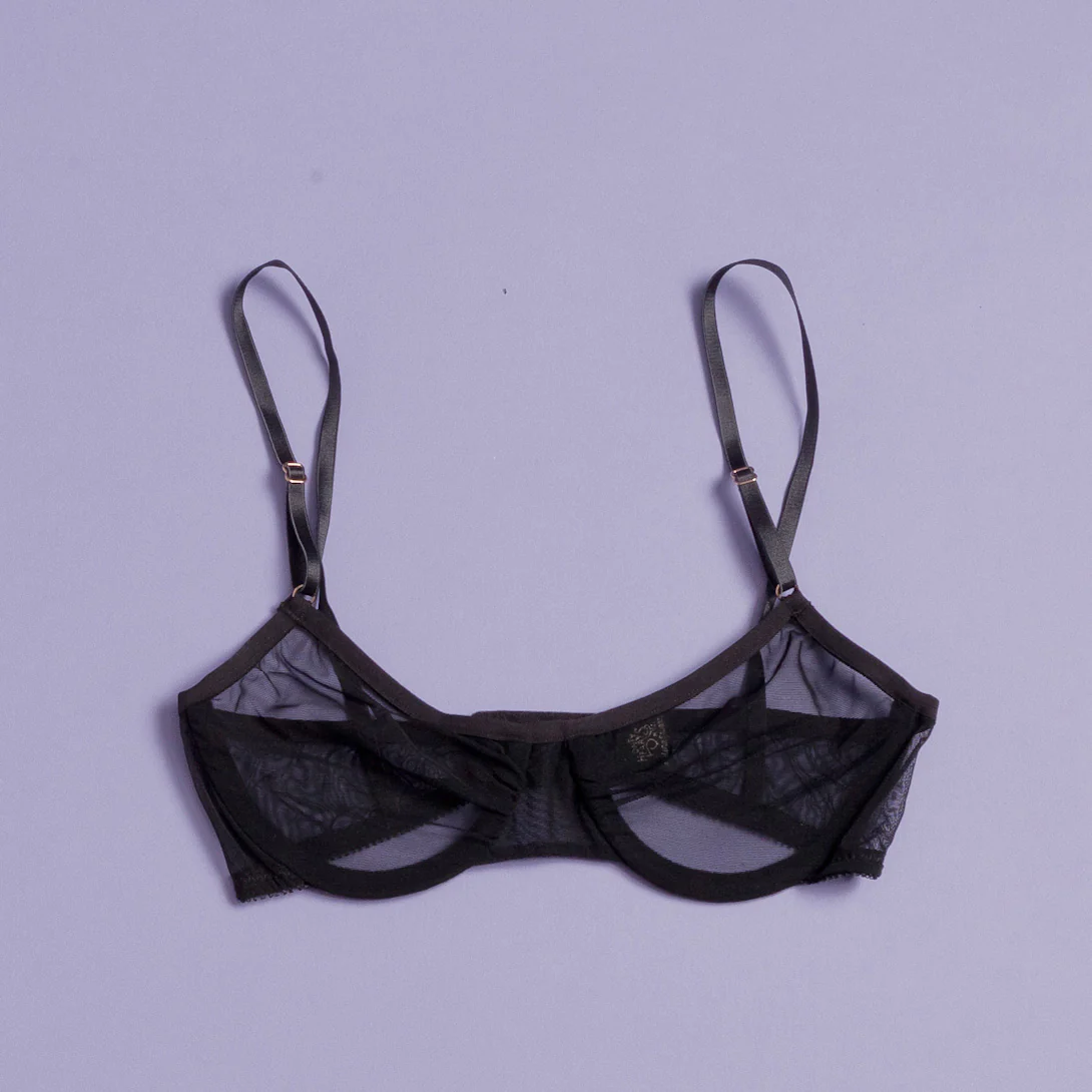 Only Hearts: Whisper Underwire Bra - Black - Image 4