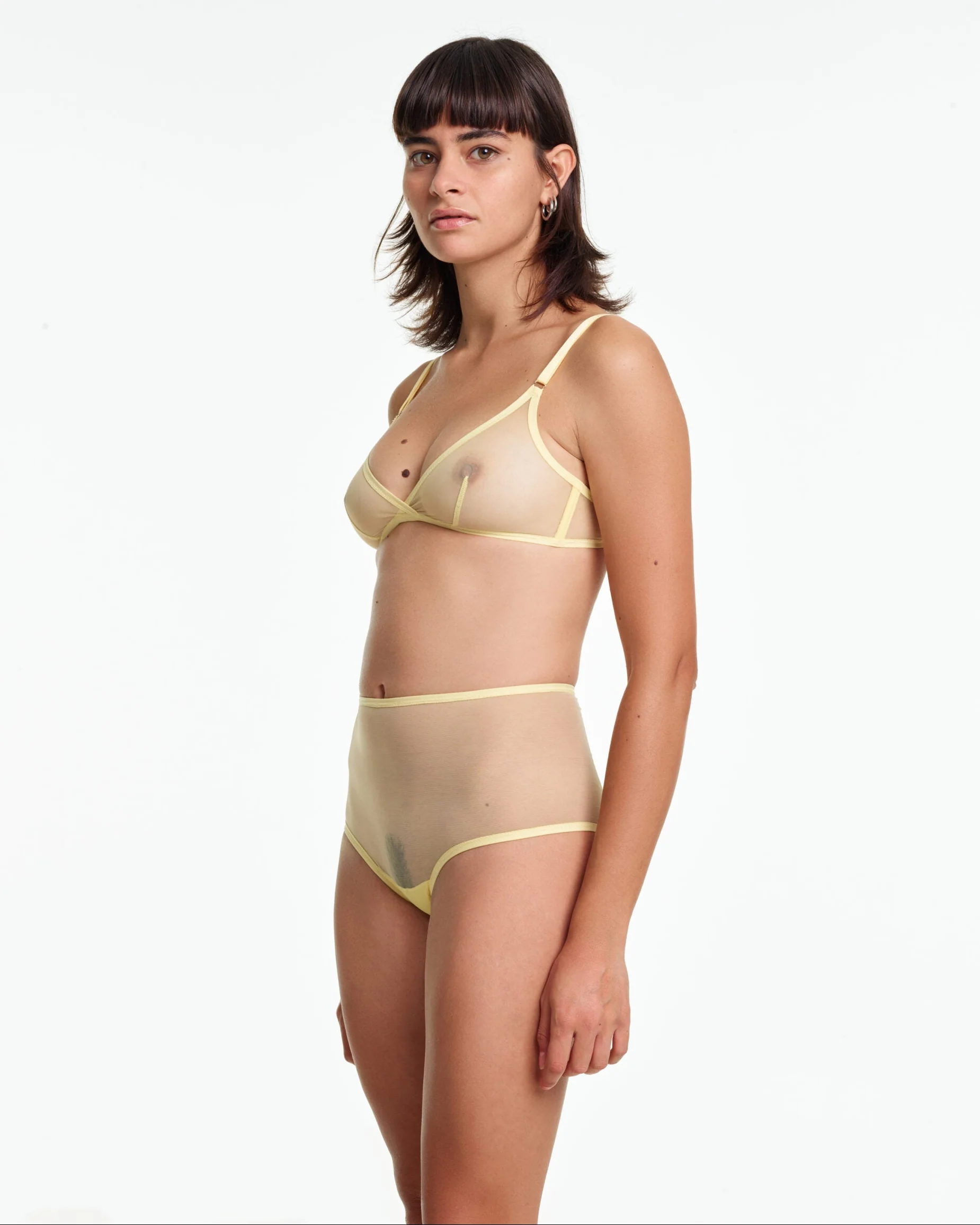 Yasmine Eslami: Jeanne High-Waisted Brief - Sunny - Image 3